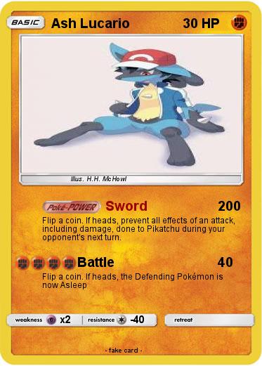 Pokemon Ash Lucario