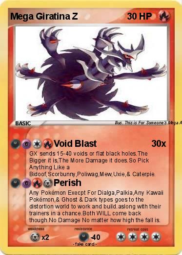 Pokemon Mega Giratina Z