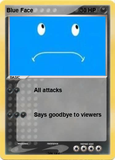 Pokemon Blue Face