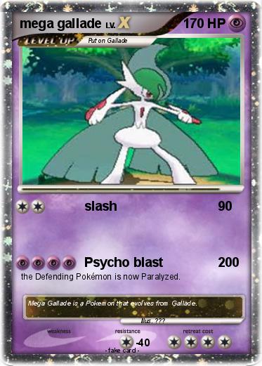 Pokemon mega gallade