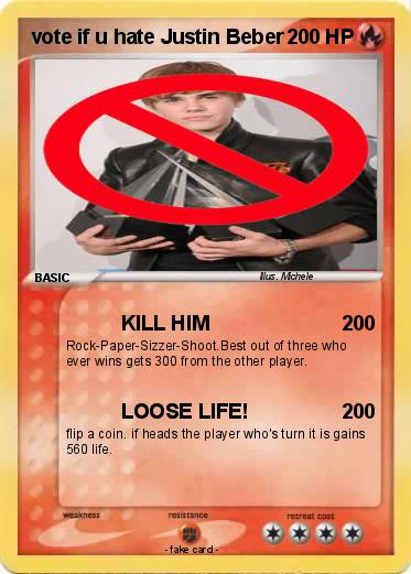 Pokemon vote if u hate Justin Beber