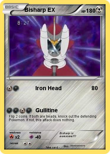 Pokemon Bisharp EX