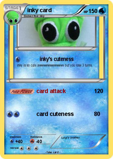 Pokemon inky card