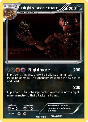 Pokemon nights scare mare