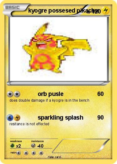 Pokemon kyogre possesed pikachu