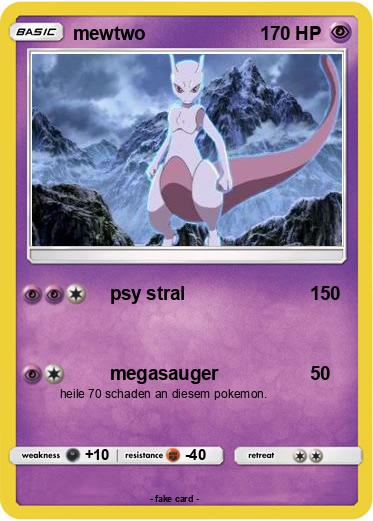 Pokemon mewtwo