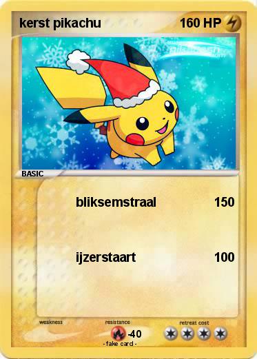 Pokemon kerst pikachu