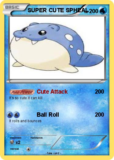 Pokemon SUPER CUTE SPHEAL