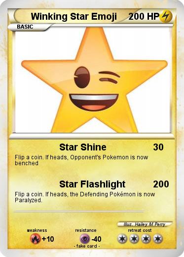 Pokemon Winking Star Emoji