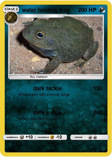 Pokemon water holding frog