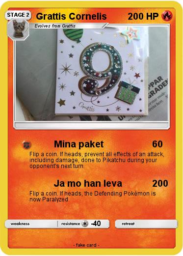 Pokemon Grattis Cornelis