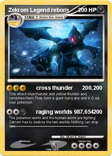 Pokemon Zekrom Legend reborn
