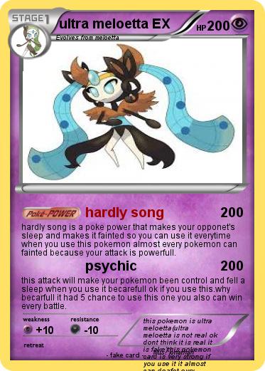 Pokemon ultra meloetta EX