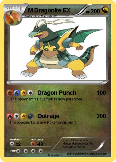 Pokemon M Dragonite EX