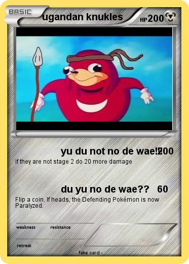 Pokemon ugandan knukles