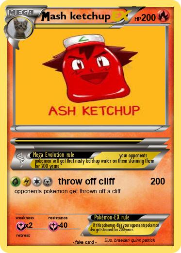 Pokemon ash ketchup