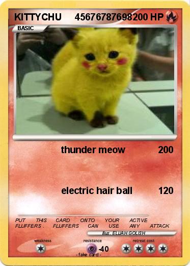 Pokemon KITTYCHU     45676787698