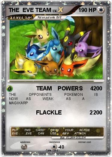 Pokemon THE  EVE TEAM
