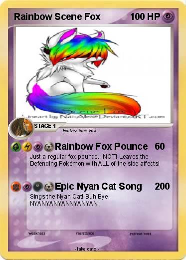 Pokemon Rainbow Scene Fox