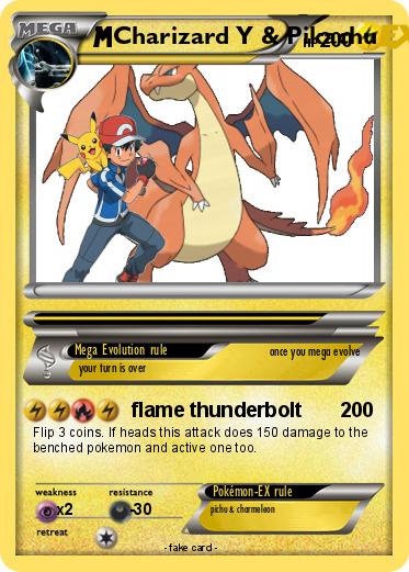 Pokemon Charizard Y & Pikachu
