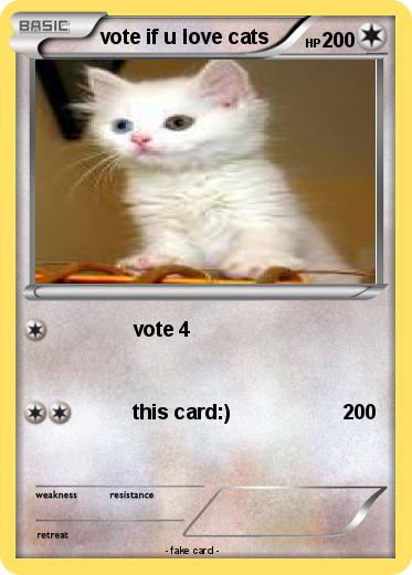 Pokemon vote if u love cats