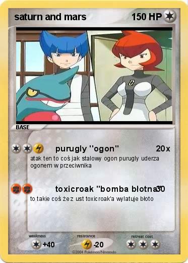 Pokemon saturn and mars