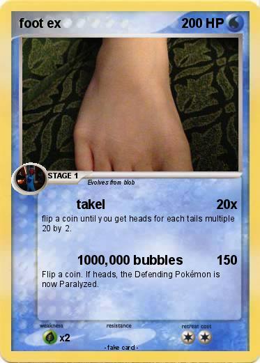 Pokemon foot ex
