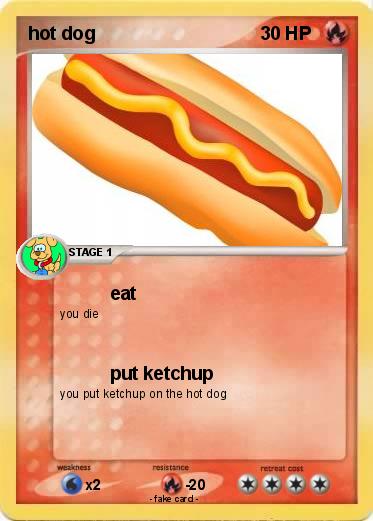 Pokemon hot dog