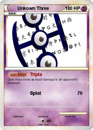 Pokemon Unkown Three
