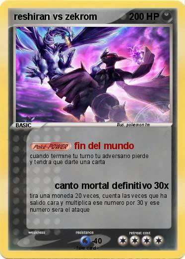Pokemon reshiran vs zekrom