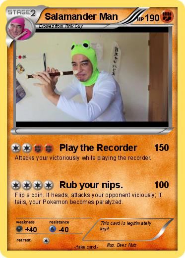 Pokemon Salamander Man