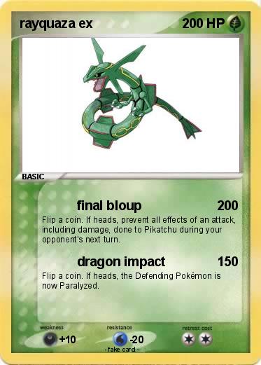 Pokemon rayquaza ex