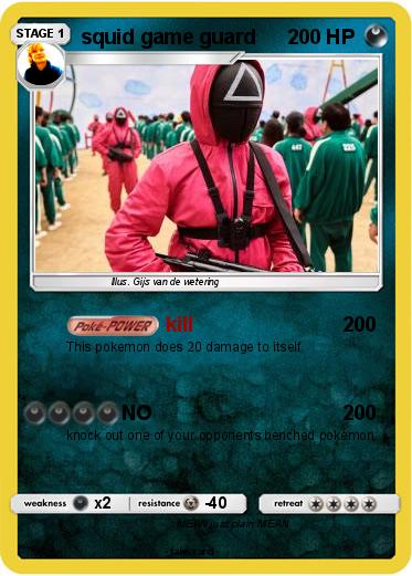 Pokemon squid game guard