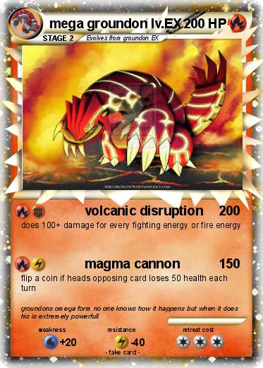Pokemon mega groundon lv.EX