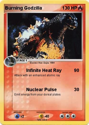Pokemon Burning Godzilla