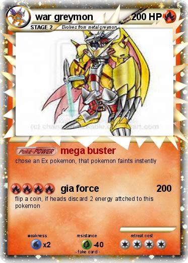 Pokemon war greymon