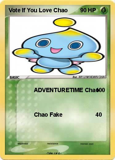 Pokemon Vote If You Love Chao