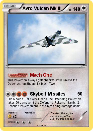Pokemon Avro Vulcan Mk III