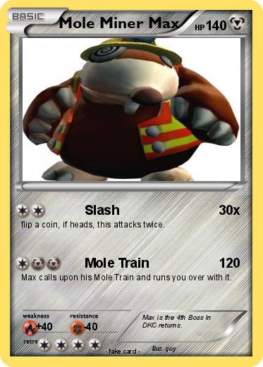 Pokemon Mole Miner Max
