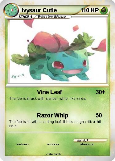 Pokemon Ivysaur Cutie