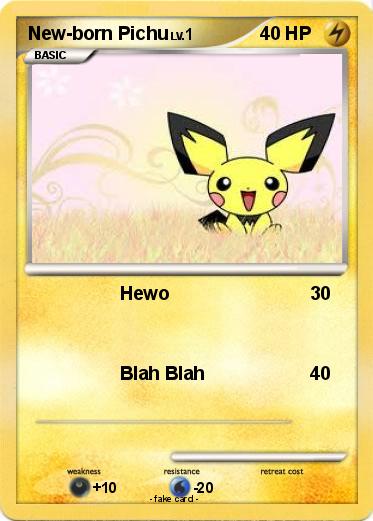 Pokemon New-born Pichu