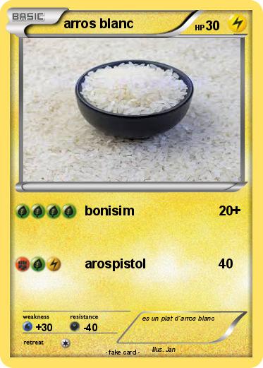 Pokemon arros blanc
