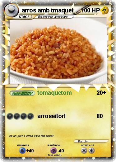 Pokemon arros amb tmaquet