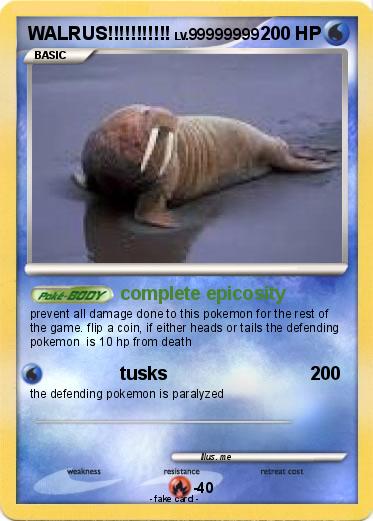 Pokemon WALRUS!!!!!!!!!!!