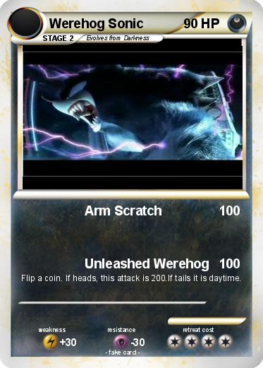 Pokemon Werehog Sonic