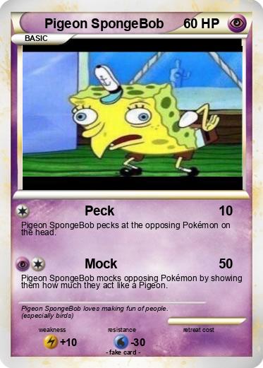 Pokemon Pigeon SpongeBob