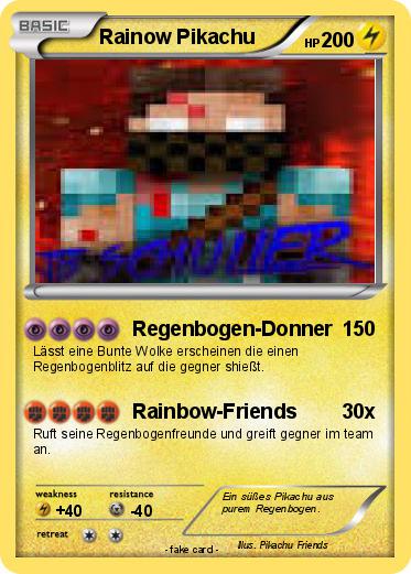 Pokemon Rainow Pikachu