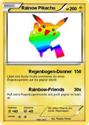 Pokemon Rainow Pikachu