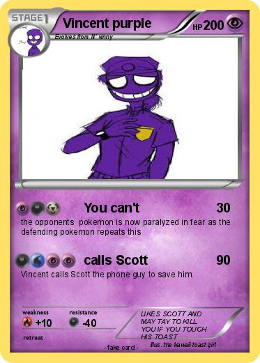 Pokemon Vincent purple