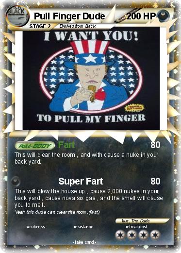 Pokemon Pull Finger Dude